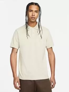 Image of Nike NSW Matchup Pique Polo Top - Beige, Beige, Size S, Men