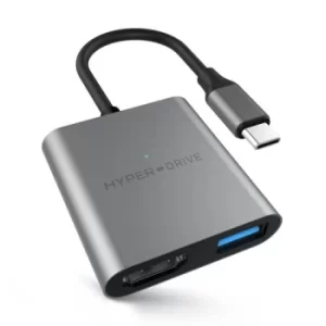 Image of HyperDrive 3 in 1 USB C Hub HDMI Space