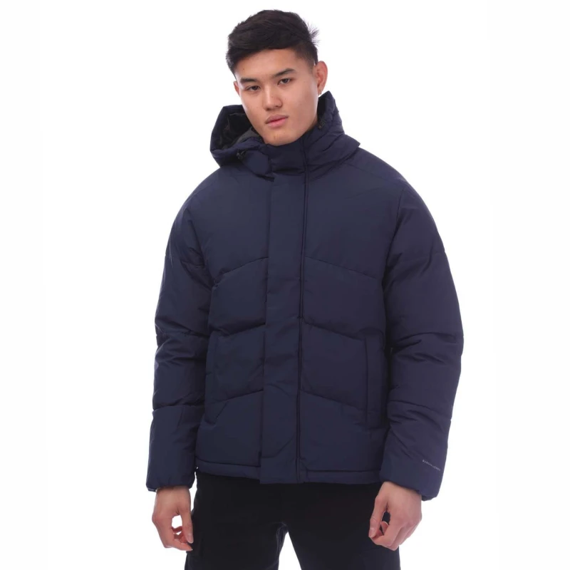 Image of Jack and Jones Otis Puffer Hooded Jacket - Blue Blue L