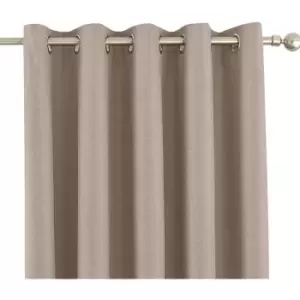 Image of Riva Home Eclipse Blackout Eyelet Curtains (90 x 72" (229 x 183cm)) (Natural) - Natural