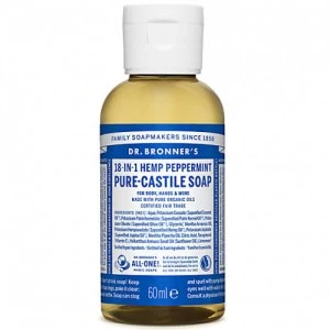 Image of Dr. Bronner's Peppermint ekologiskas skystas muilas 60ml