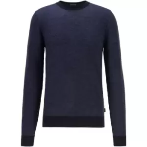 Image of Boss Maurillo Crew Sweater Mens - Blue