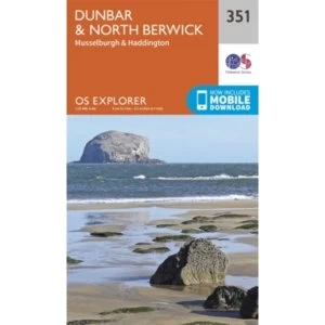 Image of Dunbar and North Berwick by Ordnance Survey (Sheet map, folded, 2015)