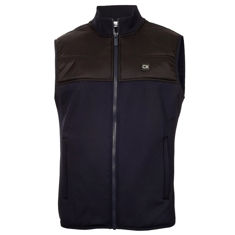 Image of Calvin Klein Golf Mens Performance Gilet Navy male Small