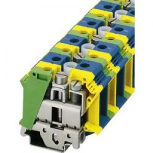 Image of PEN feed through terminal block UIK 35 PEN Phoenix Contact Green yello