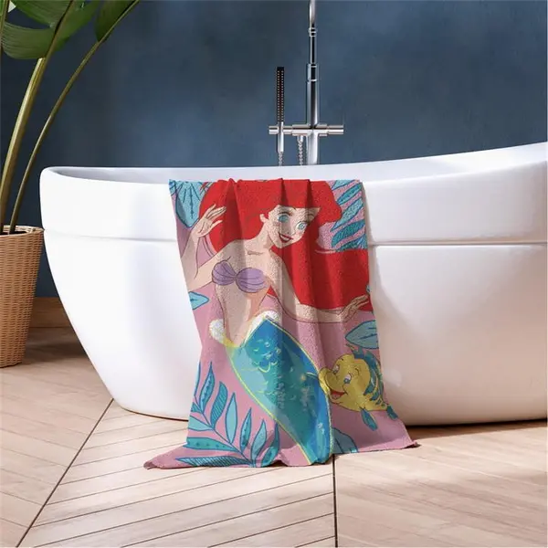 Image of Disney DISNEY PRINCESS FLOWEN FUN WITH FLOUNDER TOWEL Towels One Size Multi 77980499000