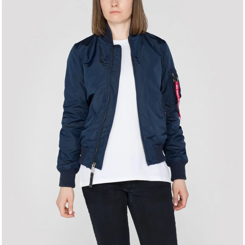 Image of alpha industries Womens bomber Alpha Industries MA-1 TT Bleu Female L