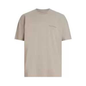 Image of AllSaints Underground T Shirt - Beige