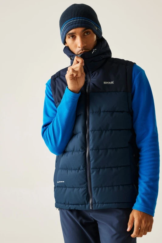 Image of Regatta Regatta Men Aldthorn Insulated Baffled Body Warmer in Dark Blue Size: Medium Dark Blue M Male 5063516133070