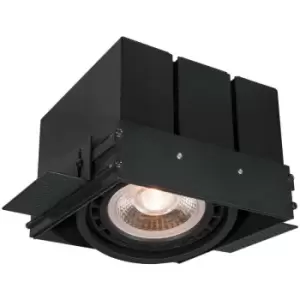Image of Lucide TRIMLESS - Recessed Downlight - 1xGU10 - Black