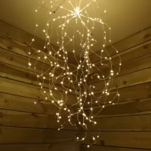 Image of 1M Festive Dewdrop Twinkling Waterfall Christmas Lights Warm White