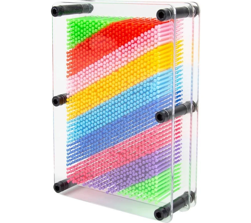 Image of GLOBAL GIZMOS Pin Art Gadget - Rainbow 5025301451493