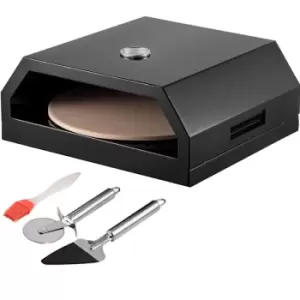 Image of Outdoor Pizza Oven, Stainless Steel Camp Pizza Oven, Pizza Oven Kit with Set of Professional Pizza Baking Tools Including 12' Cordierite Pizza Stone,