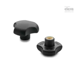 Image of ELESA Solid knob-VTT.40-B-M6