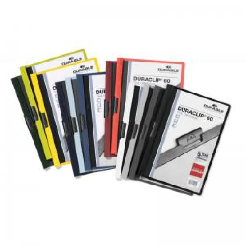 Image of Durable DURACLIP 60 A4 Folder Assorted