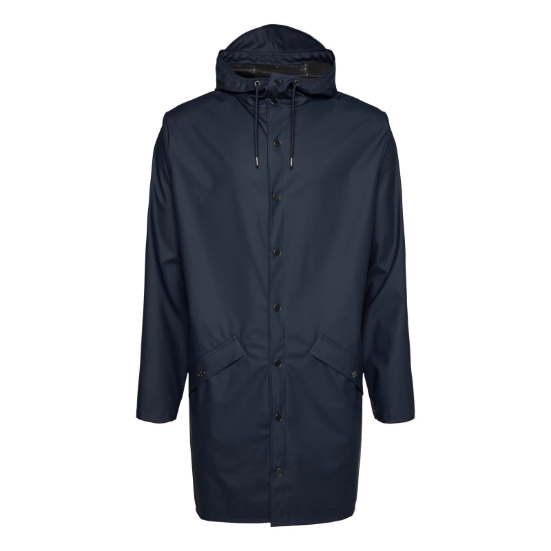 Image of Rains Long Jacket - Blue Blue L