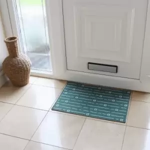Image of JVL Savio Doormat Teal (Green)