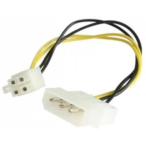 Image of StarTech 6" LP4 to P4 Auxiliary Power Cable Adapter