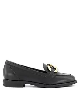 Image of Dune London Goddess Loafers - Black Size 7, Women