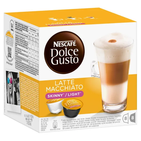 Image of Nescafe Dolce Gusto Latte Macchiato Skinny Latte Coffee 16 Capsules