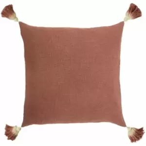 Image of Furn Eden Slub Cushion Cover (45cm x 45cm) (Rose) - Rose