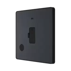 Image of BG Evolve Matt Grey Unswitched 13A Fused Connection Unit With Power LED Indicator And Flex Outlet - PCDMG54B