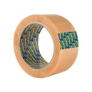 Image of Sellotape 50mm x 66m Waterproof Vinyl Case Sealing Tape Clear Pack of 6