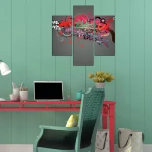 Image of 3MDF-093 Multicolor Decorative MDF Painting (3 Pieces)