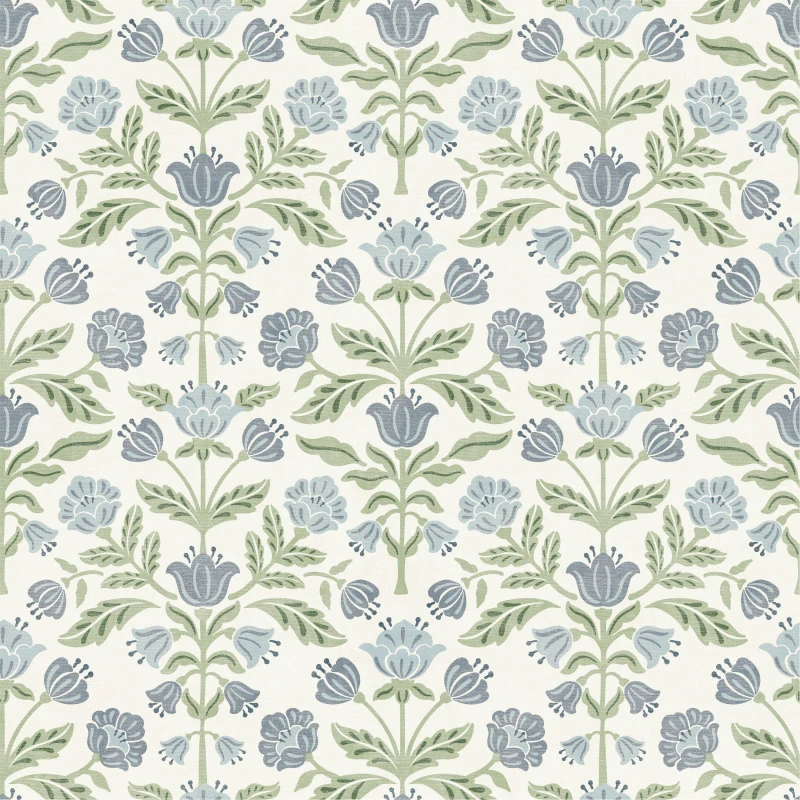Image of Arthouse Modern Floral Damask Blue / Green Wallpaper Green unisex One Size
