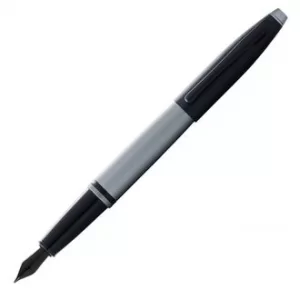 Image of Cross Calais Matte Grey and Black Fountain Pen