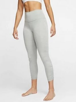 Image of Nike Ruched Yoga Legging - Grey
