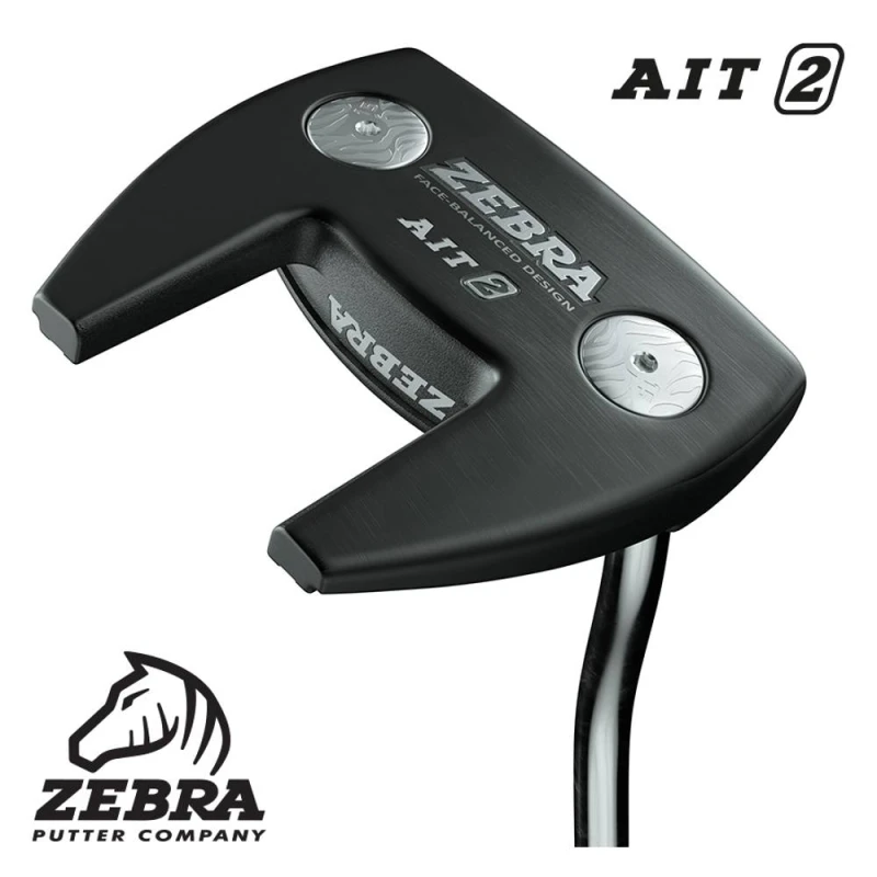 Image of Zebra AIT2 RH Putter in Black Size: 34" Black Unisex 34"