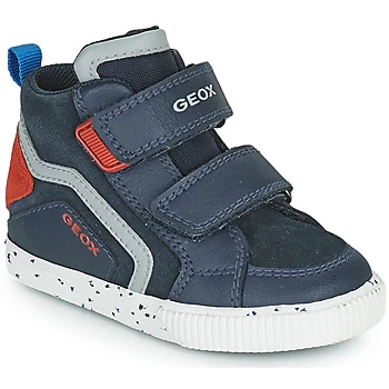 Image of Geox KILWI boys's Childrens Shoes (High-top Trainers) in Blue - Sizes 6 toddler,7 toddler,7.5 toddler,8.5 toddler,9.5 toddler