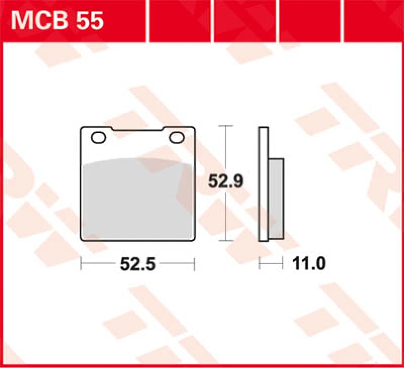 Image of TRW Lucas Brake pad MCB55
