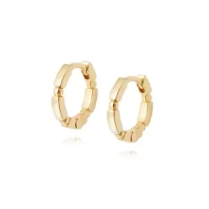 Image of Daisy London Jewellery 18ct Gold Plated Sterling Silver Stacked Huggie Hoops 18Ct Gold Plate