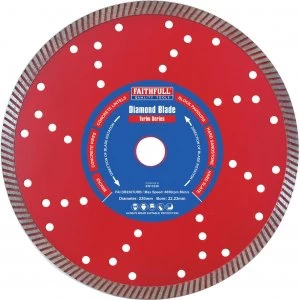 Image of Faithfull Turbo Cut Diamond Cutting Disc 230mm