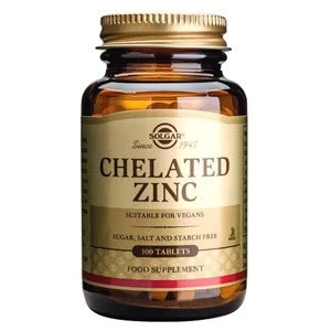 Image of Solgar Chelated Zinc Tablets 100 tablets