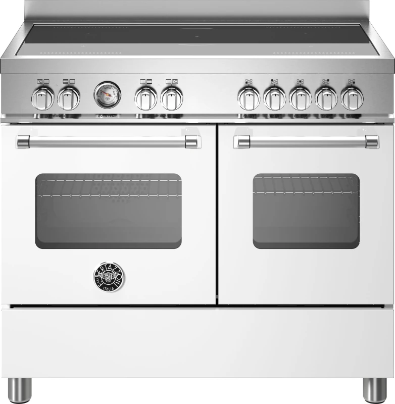 Image of Bertazzoni Master Series MAS105I2EBIC 100cm wide Electric Range Cooker with Induction Hob - Bianco - A/A Rated