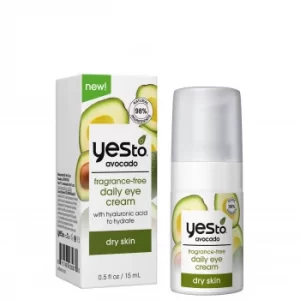 Image of yes to Avocado Fragrance Free Daily Eye Cream 15ml