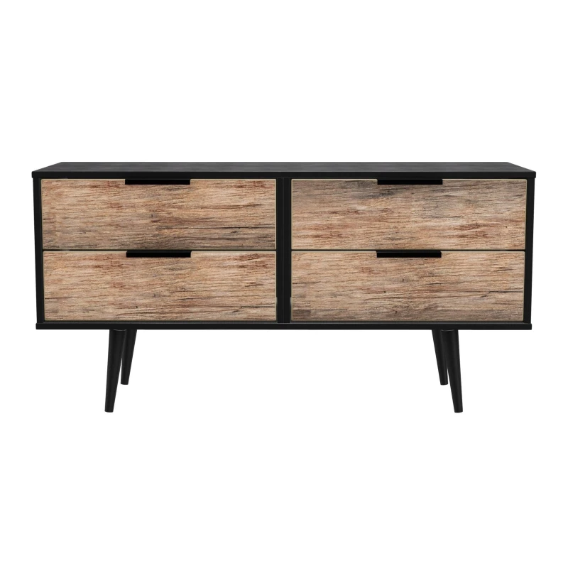 Image of Fuji 4 Drawer Bed Box In Carini Walnut (Ready Assembled)