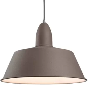 Image of Riva 1 Light Dome Ceiling Pendant Concrete, E27