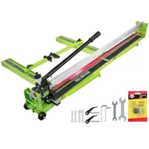 Image of VEVOR Tile Cutter 900MM Manual Green Tile Score Cutter, with Tungsten Carbide Scoring Wheel, Professional Vinyl Plank Cutter, Adjustable Laser Guide