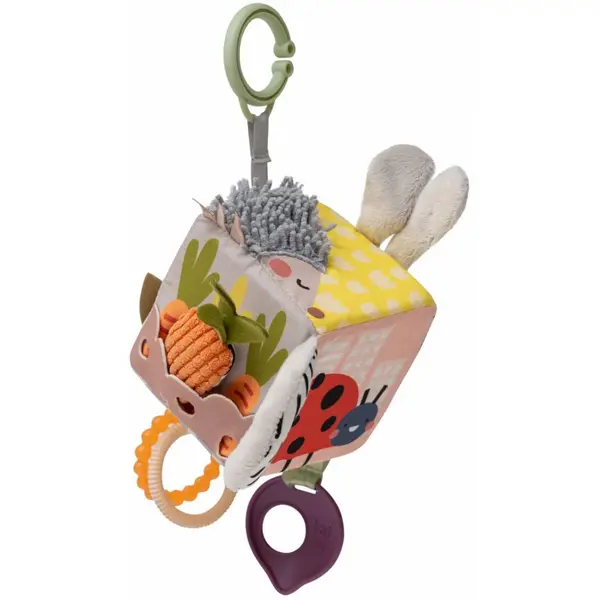 Image of Taf Toys Activity Cube Urban Garden contrast hanging toy with teether 1 pc