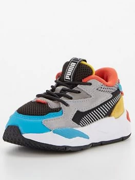 Image of Puma Rs-z Infant Trainer - Blue/Black, Size 8