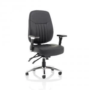 Image of Sonix Barcelona Deluxe Operator Chair Leather Black Ref OP000241