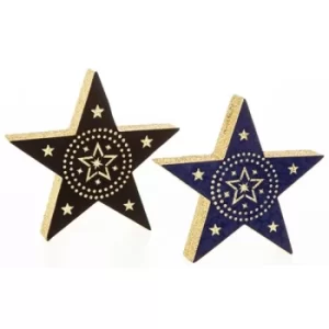 Image of Xmas Flock Standing Star Large