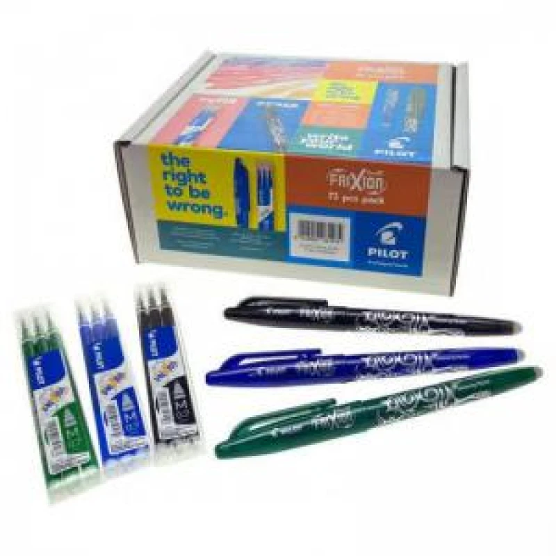 Image of Pilot Frixion Ball Medium Tip Pens Classpack Assorted Pack 72 - EXR56055PT