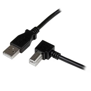 Image of StarTech 1m USB 2.0 A to Right Angle B Cable MM