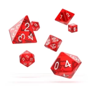 Image of Oakie Doakie Dice RPG Set (Translucent Red)