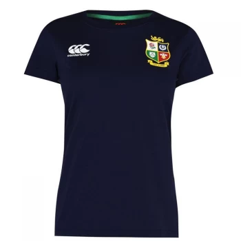 Image of Canterbury British and Irish Lions T Shirt Ladies - PEACOAT